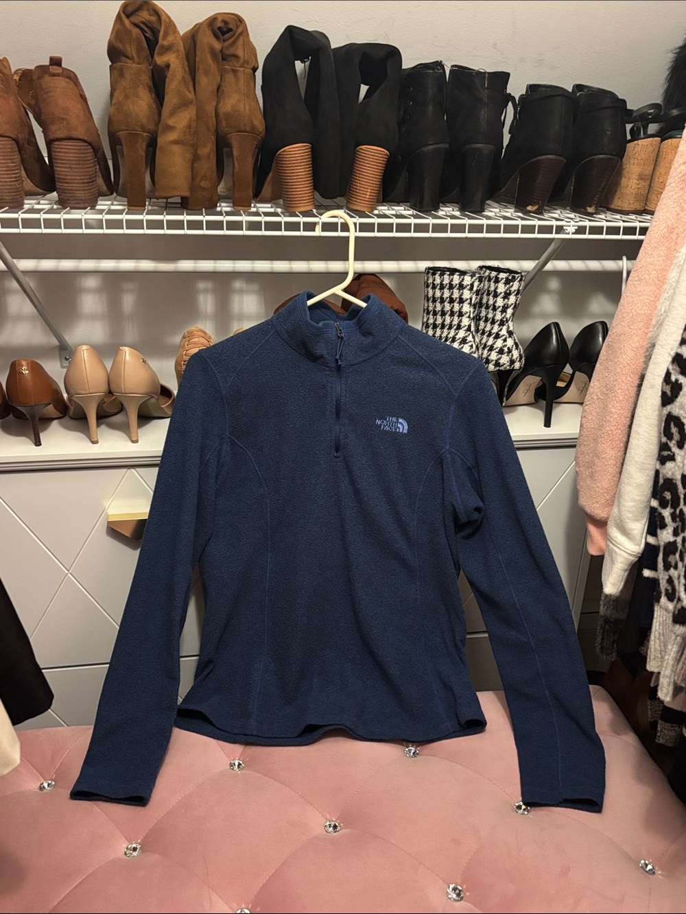 The North Face Navy Half-Zip Fleece Pullover